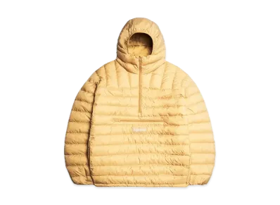 Supreme Micro Down Half Zip Hooded Pullover "Tan"