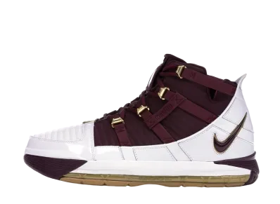 Nike Zoom LeBron 3 Christ The King QS "White/Deep Maroon" (2018)