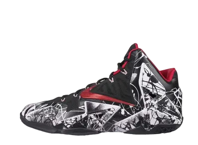 Nike LeBron 11 Graffiti "White/University Red/Black"