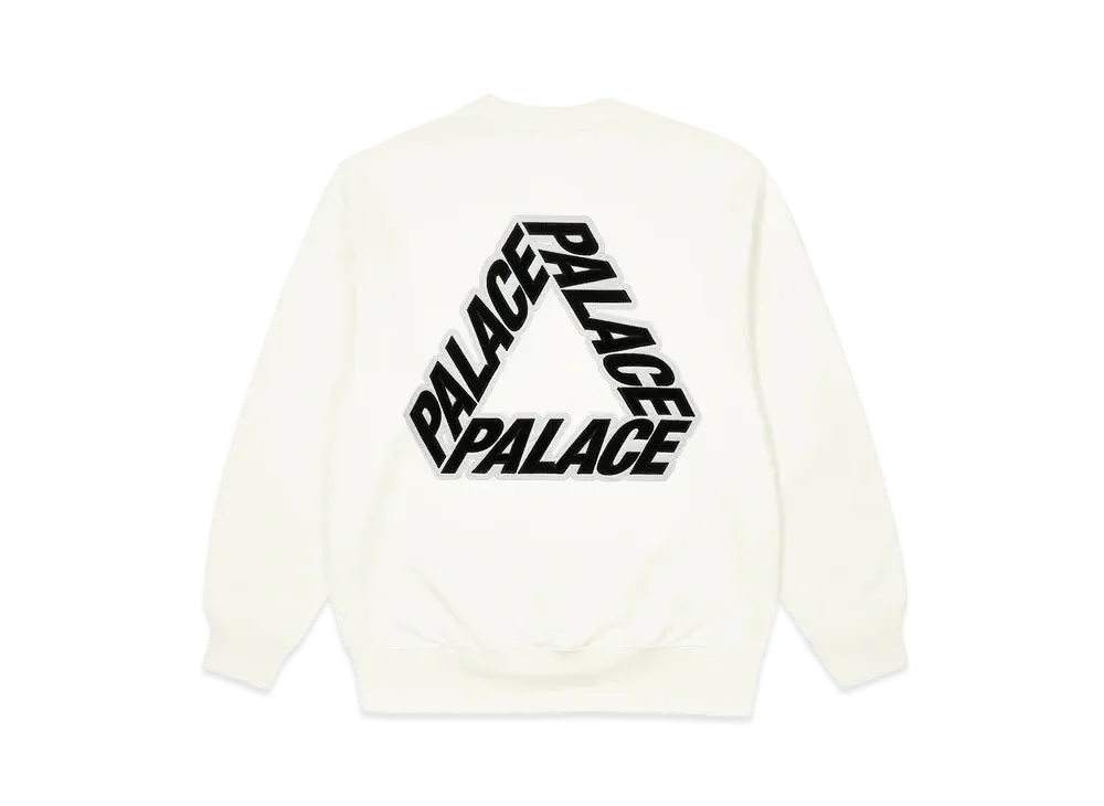 PALACE P-3 Applique Crew "White"