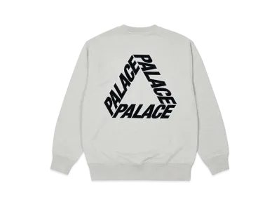 PALACE P-3 Applique Crew "Grey Marl"