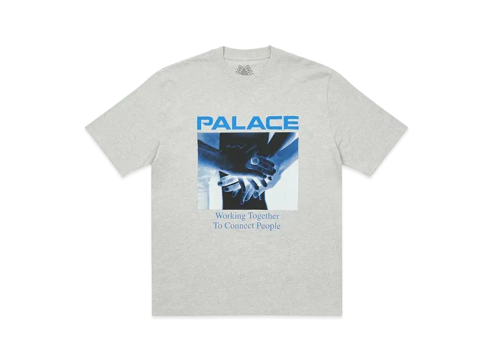 PALACE Battery T-Shirt "Grey Marl"