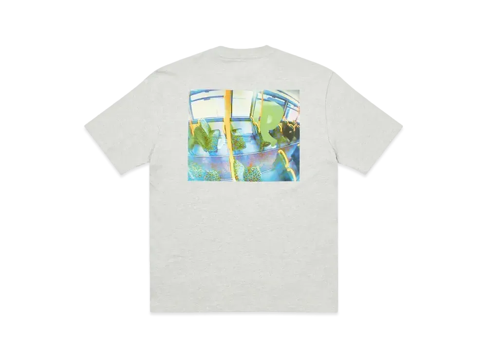 PALACE Back Of The Bus T-Shirt "Grey Marl"