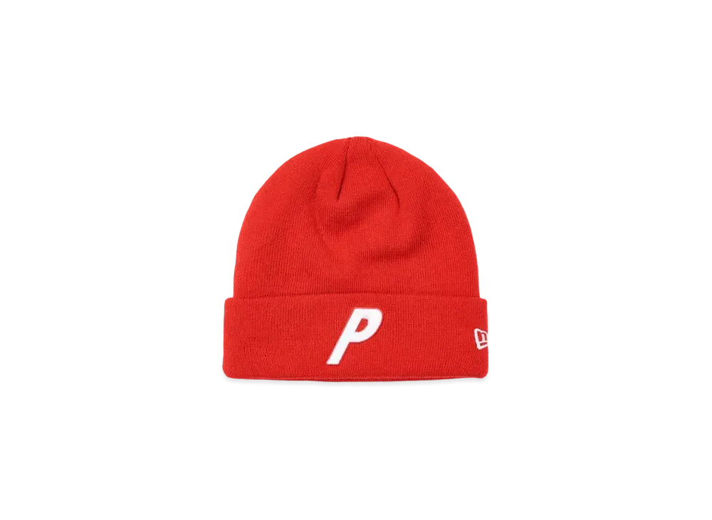 PALACE New Era P Beanie "Red"