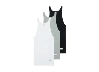 CK1 PALACE Tank Top 3Pk "Classic White / Light Grey Heather / Black"