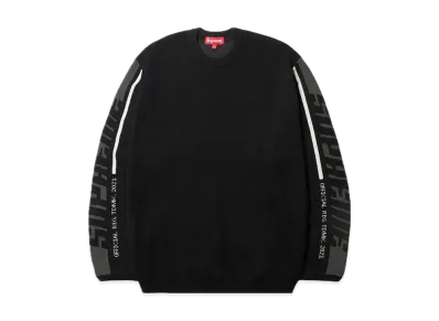 Supreme Sleeve Stripe Sweater "Black"