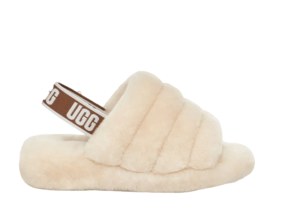 アグ フラッフ イヤー スライド "ナチュラル"