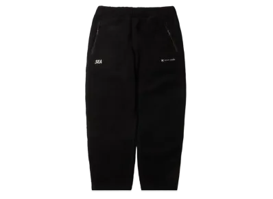 WIND AND SEA x Snow Peak Thermal Boa Fleece Pants "Black"