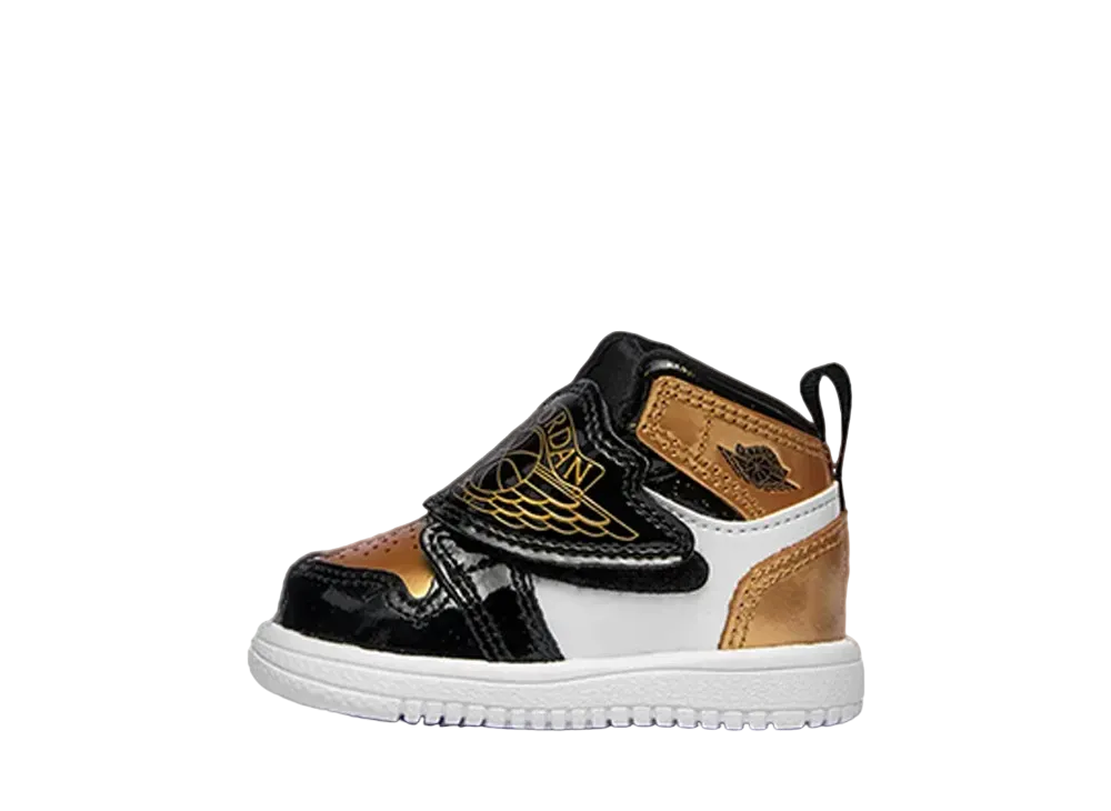 ナイキ TD エア スカイジョーダン1 SE "ブラック/メタリックゴールド"(キッズ)
