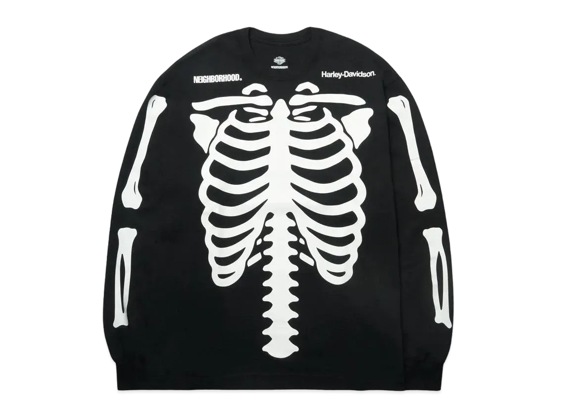 NEIGHBORHOOD H-D . Crewneck LS . CO "Black"