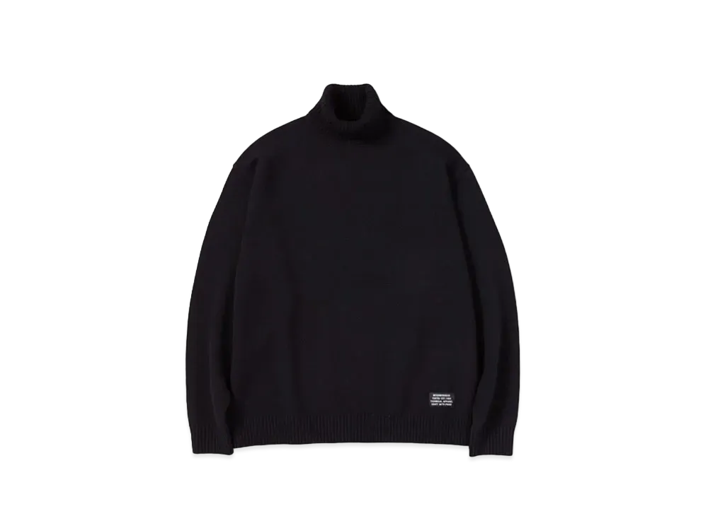 NEIGHBORHOOD Highneck Sweater . WO "Black"