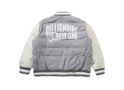 FIRST DOWN x BILLIONAIRE BOYS CLUB Reversible MA-1 Microft "Gray/Pink"