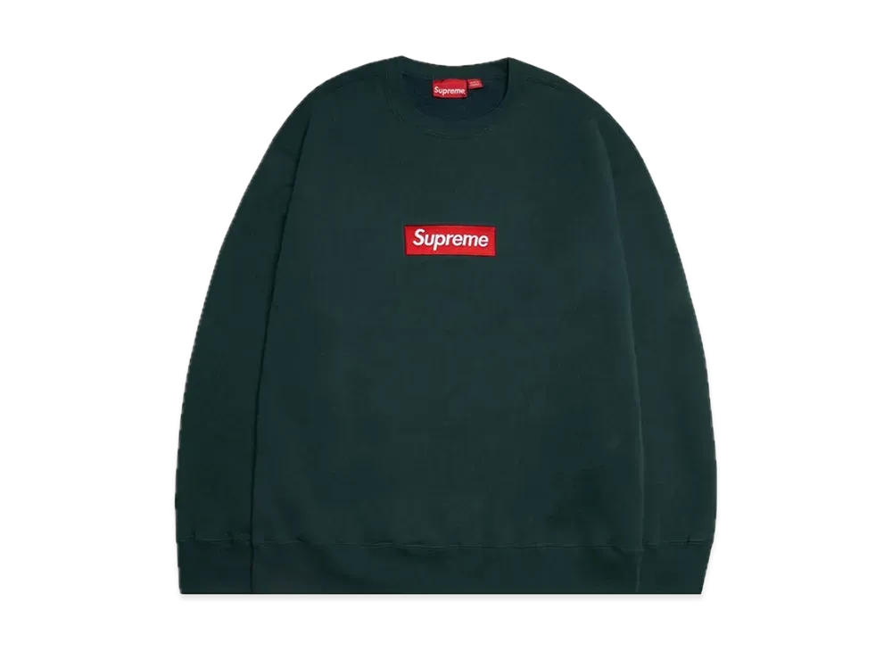 Supreme Box Logo Crewneck "Dark Pine" (22FW)