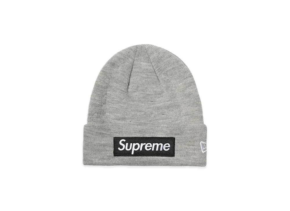 Supreme New Era Box Logo Beanie "Heather Grey"
