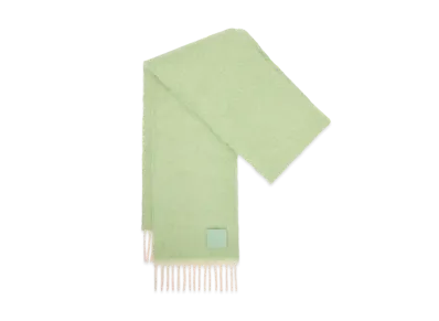 LOEWE Scarf In Wool And Mohair "Light Turquoise"