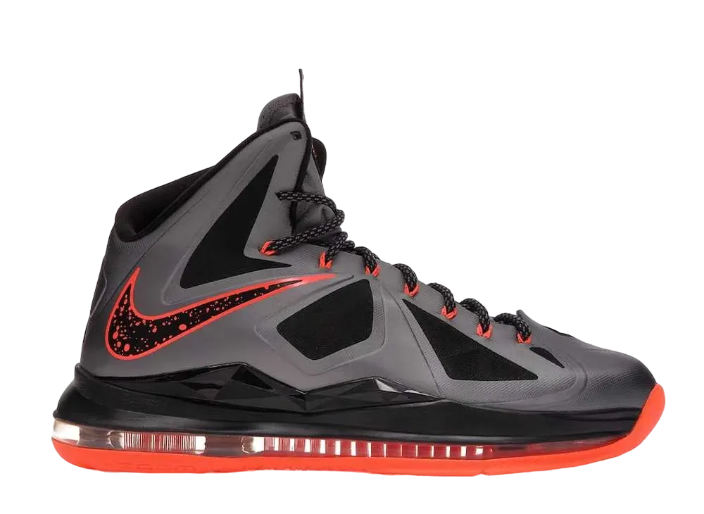 ナイキ レブロン X ラバ "チャコール"