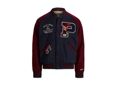 Polo Ralph Lauren Wool Blend Letterman Jacket "Multi"