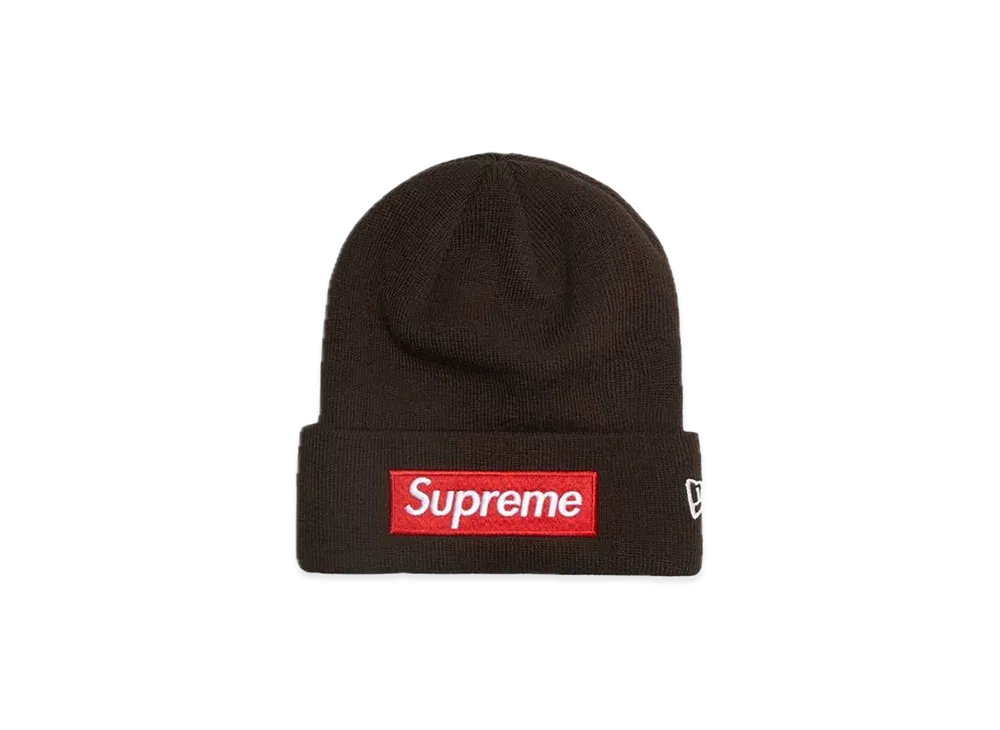 Supreme New Era Box Logo Beanie "Brown"