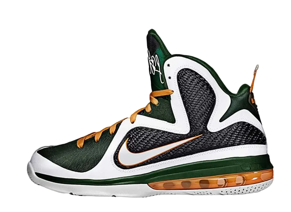 ナイキ レブロン9 ミアミ ハリケーン "ホワイト/ゴージグリーン"