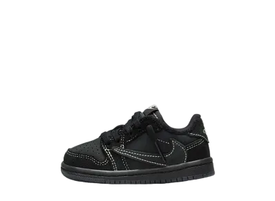 トラヴィススコット × ナイキ TD エアジョーダン1 ロー OG "ブラックファントム"(キッズ)