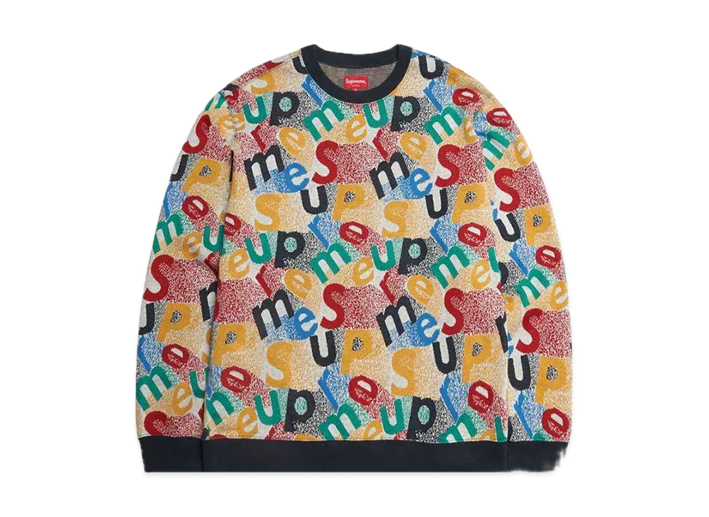 Week14 Supreme Scatter Text Crewneck S〜XL 選べる3色 Week14 Supreme Scatter Text Crewneck S〜XL 選べる3色