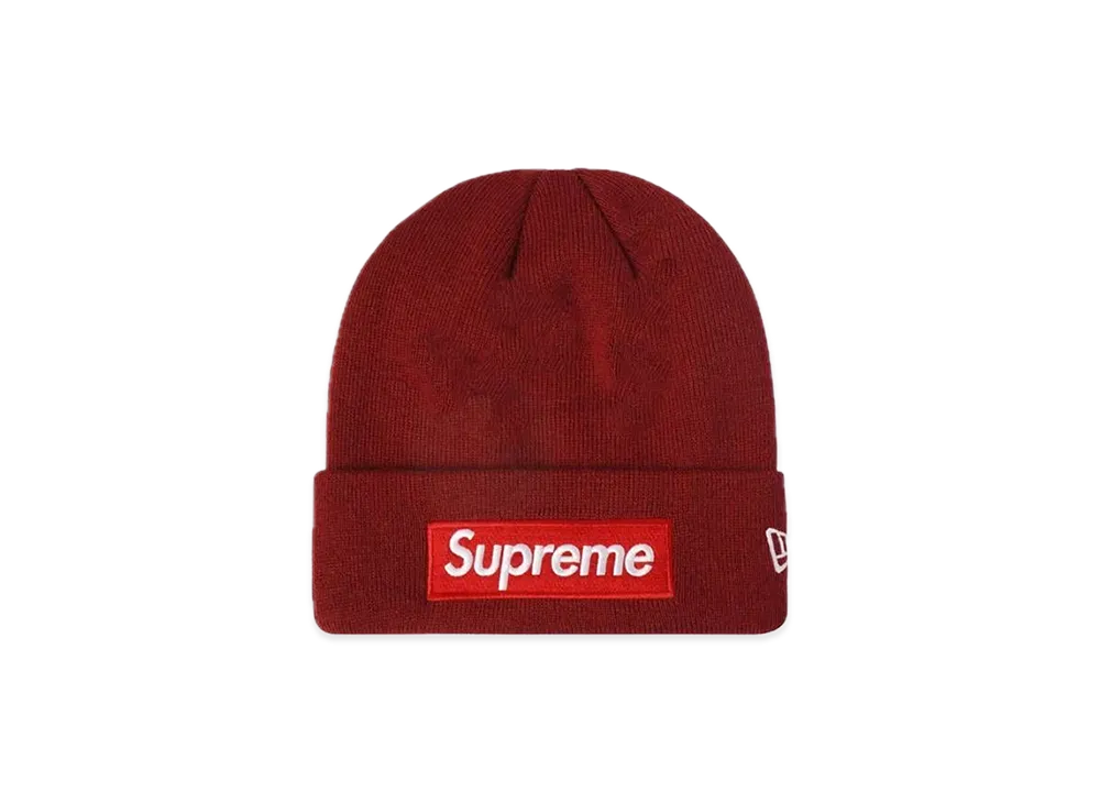 Supreme New Era Box Logo Beanie "Cardinal"
