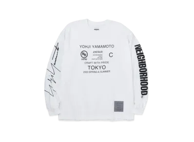 NEIGHBORHOOD x Yohji Yamamoto POUR HOMME TN . Crewneck LS . CO "White"