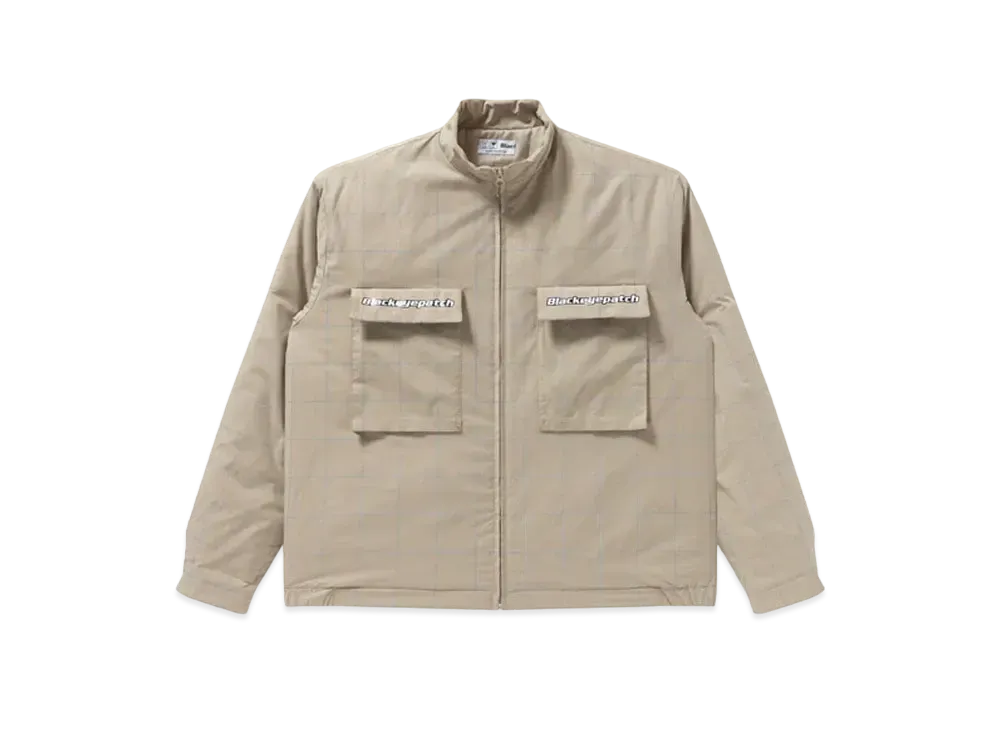 Black Eye Patch Grid Reflector Jacket "Sand"