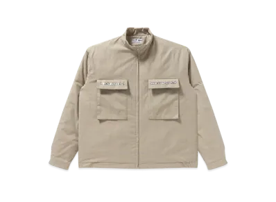 Black Eye Patch Grid Reflector Jacket "Sand"