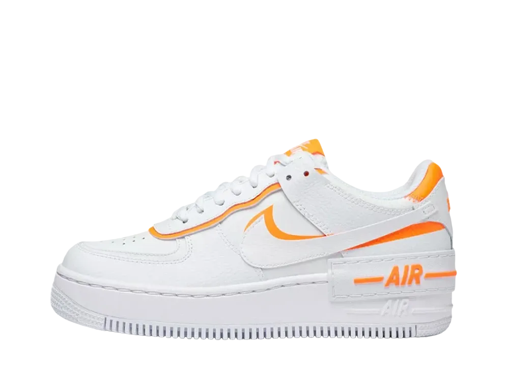 Nike Women's Air Force 1 Shadow "White Total Orange"
