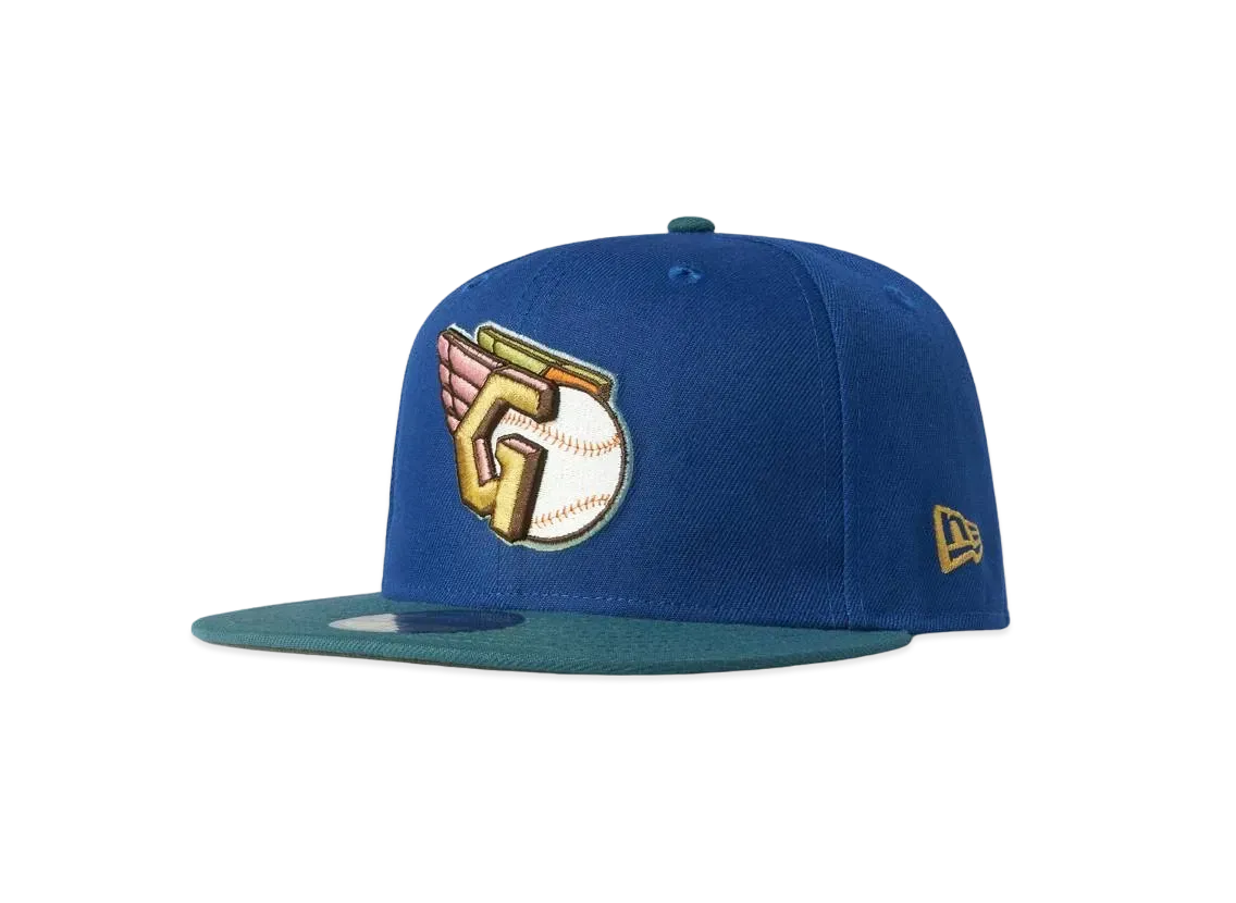 NEW ERA 59FIFTY Harlem Exclusive Cleveland Guardians "Blue/Green"