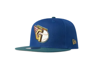 NEW ERA 59FIFTY Harlem Exclusive Cleveland Guardians "Blue/Green"
