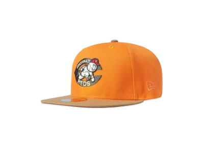 NEW ERA 59FIFTY Harlem Exclusive Cincinnati Reds "Orange/Beige"