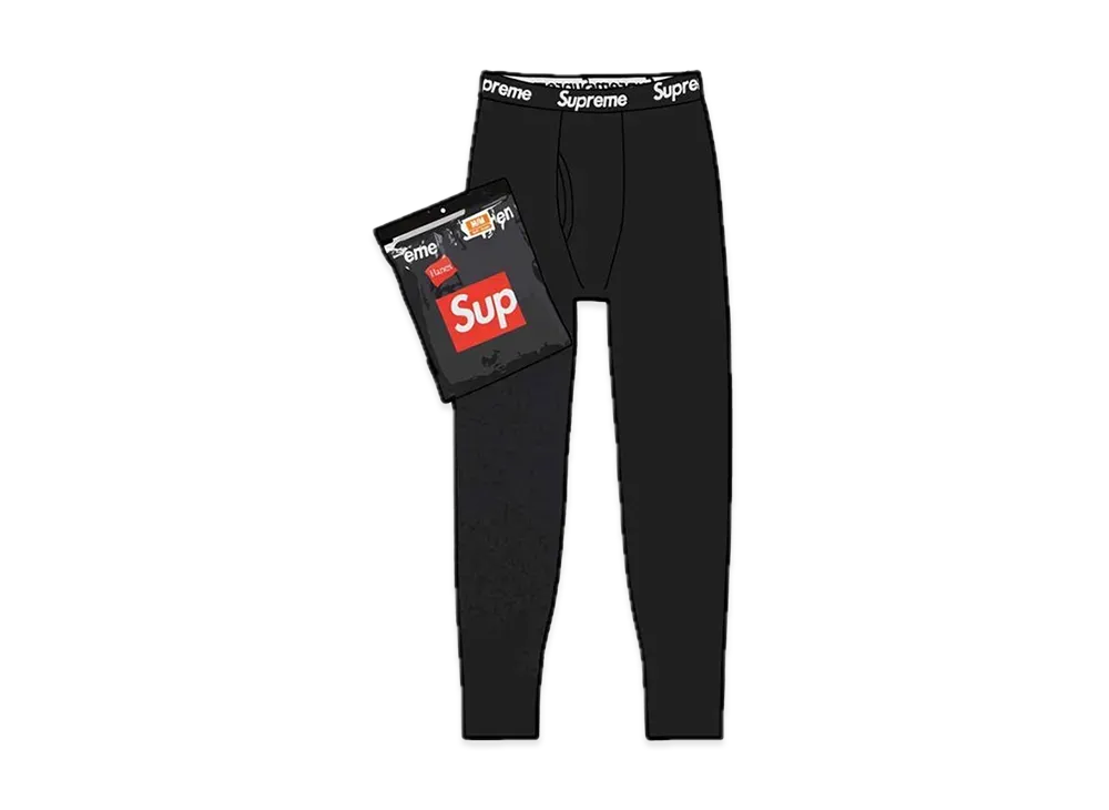 Supreme x Hanes Thermal Pant (1 Pack) "Black"