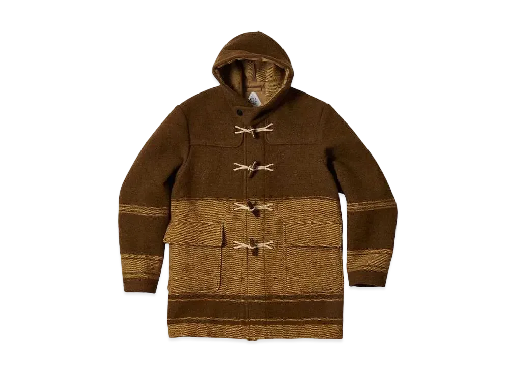 PALACE C.P. COMPANY Duffel Jacket Rubber Wool "Brown"