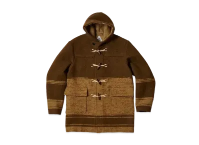 PALACE C.P. COMPANY Duffel Jacket Rubber Wool "Brown"