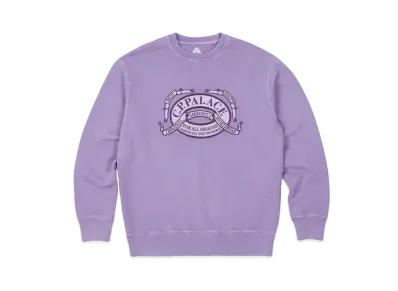 PALACE C.P. COMPANY Classic Over Dyed Crew Sweat "Purple"