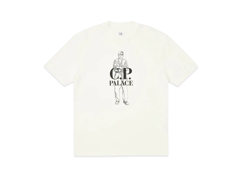 PALACE C.P. COMPANY Logo T-Shirt "White"