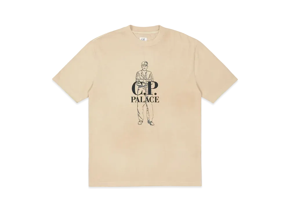PALACE C.P. COMPANY Logo T-Shirt "Stone"