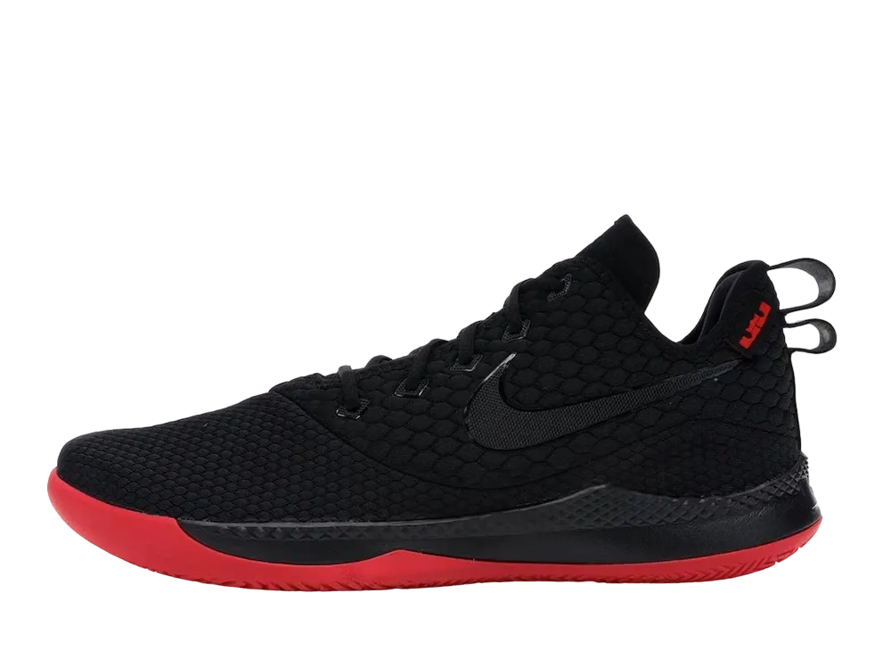 Nike LeBron Witness 3 Bred "Black/University Red"