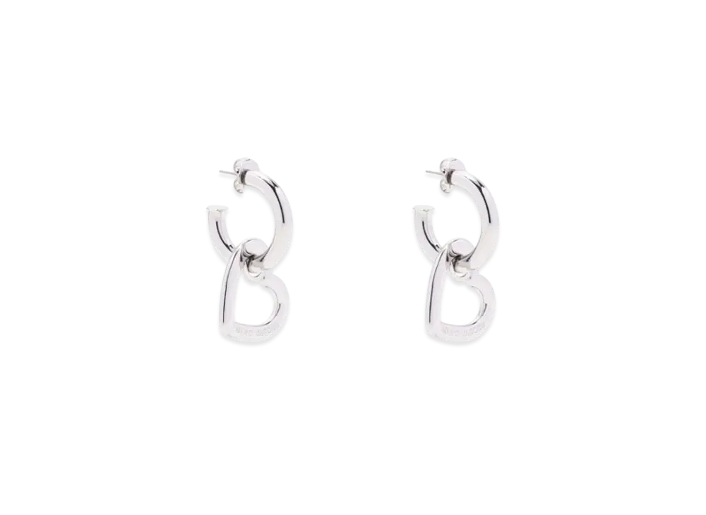 Marc Jacobs The Charmed Double Heart Hoops