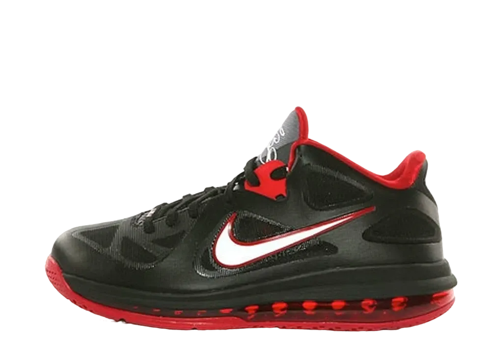 Nike LeBron 9 Low Bred "Black/Sport Red"