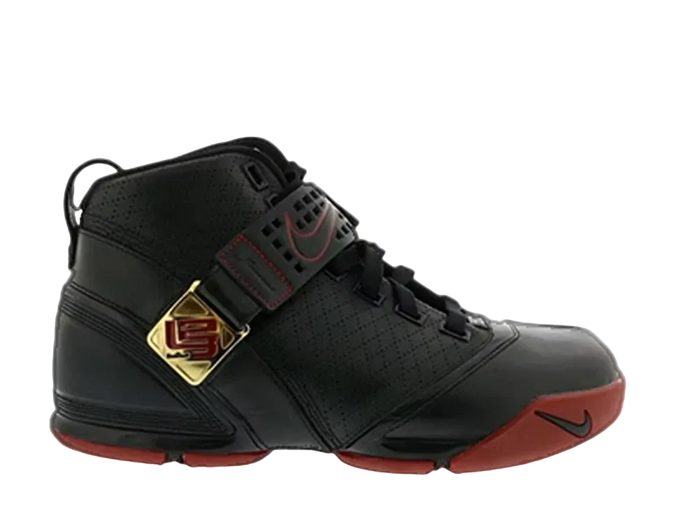 Nike LeBron 5 "Black Crimson/Metallic Gold"