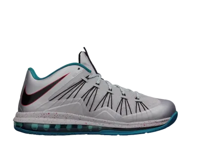 Nike Air Max LeBron X Low Akron Aeros "Metallic Platinum"