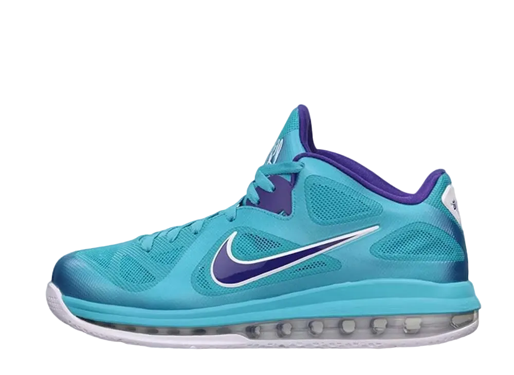 ナイキ レブロン9 ロー サミット レイク ホーネッツ "ターコイズブルー"