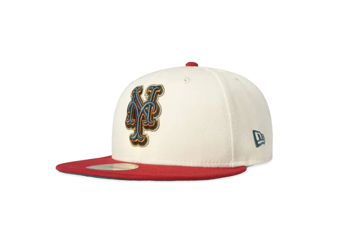 NEW ERA 59FIFTY Harlem Exclusive New York Mets "White/Red"