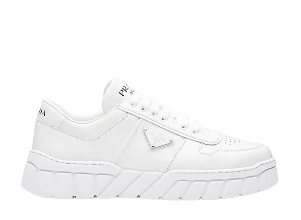 PRADA Leather Sneaker "White"