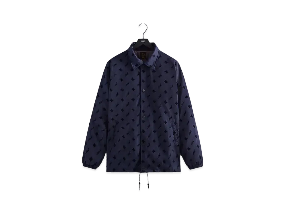 Kith x Needles Flocked Nylon Coaches Jacket "Nocturnal"