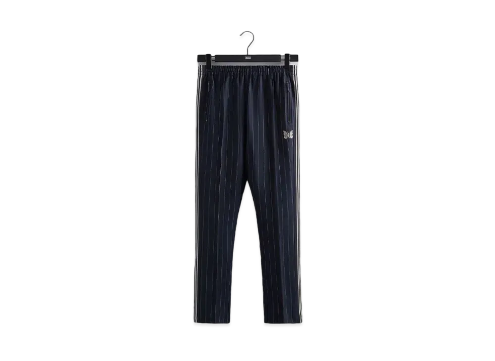 Kith needles キス　ニードル酢　ネイビー ストライプ パンツ XL KITH x NEEDLES TRACK PANT NAVY XL ニードルス（Needles Track