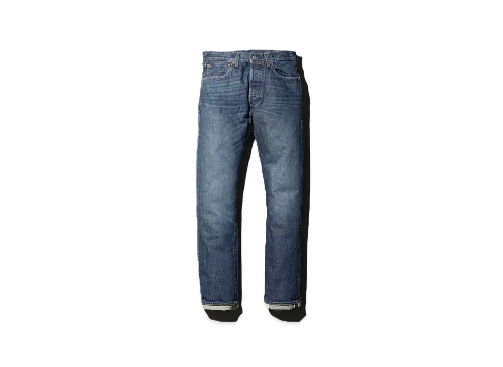 LEVI'S Made In The USA 501 Original Fit Darkauthen Selvedge 14OZ "Dark Indigo Blue"